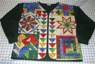 Sweatshirt to Quilted Jacket - Cheater Cloth